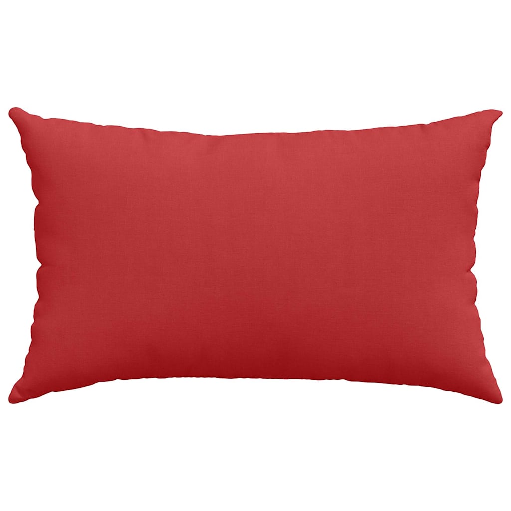 Cuscini da Divano 2 pz-Set di 2 Cuscini per Sofa Rosso 50 x 30 cm Tessuto