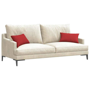 Cuscini da Divano 2 pz-Set di 2 Cuscini per Sofa Rosso 50 x 30 cm Tessuto