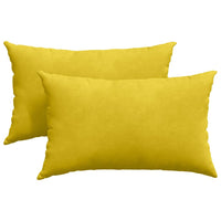 Cuscini da Divano 2 pcs Giallo 50 x 30 cm Tessuto in Cords 42013634