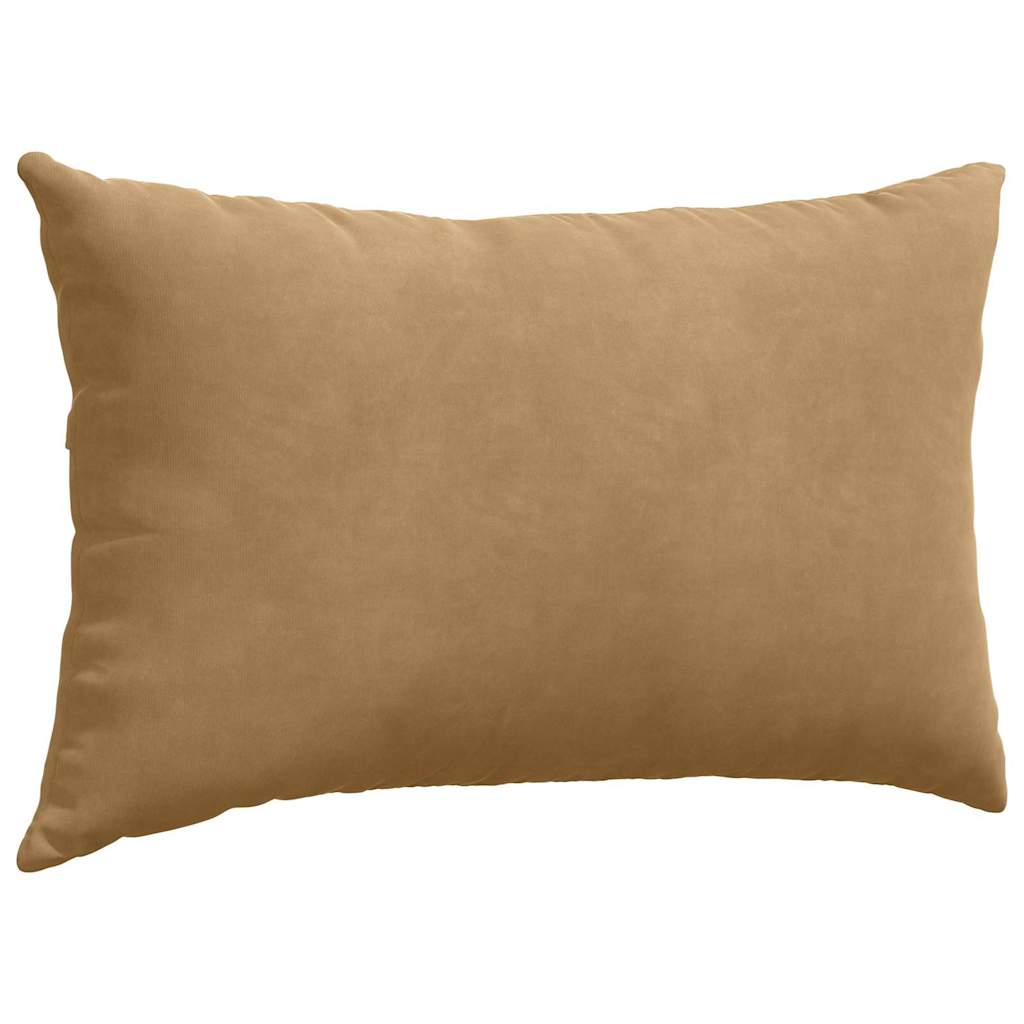 Cuscini da Divano 2 pcs Marrone 50 x 30 cm Tessuto in Cords 42013635