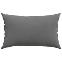 Cuscini da Divano 2 pz-Set di 2 Cuscini per Sofa Grigio scuro 50 x 30 cm Tessuto 105233