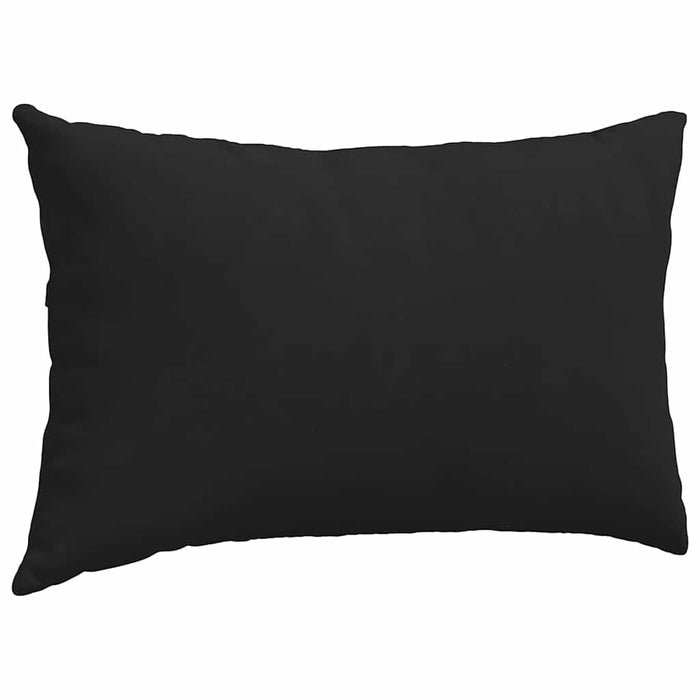 Cuscini da Divano 2 pz-Set di 2 Cuscini per Sofa Nero 50 x 30 cm Tessuto 869341