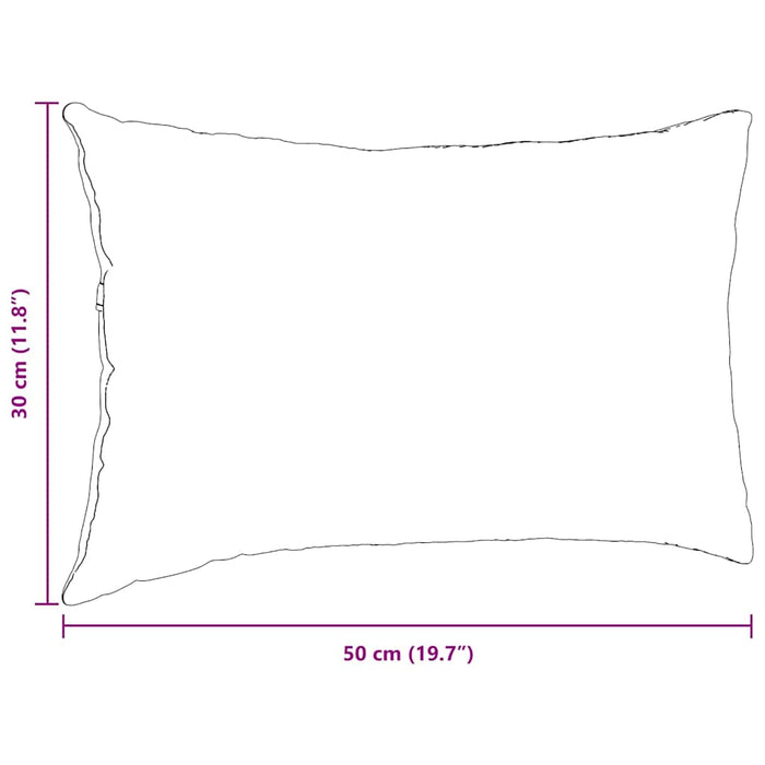Cuscini da Divano 2 pz-Set di 2 Cuscini per Sofa Grigio scuro 50 x 30 cm 787572