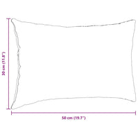 Cuscini da Divano 2 pz-Set di 2 Cuscini per Sofa Grigio Verde 50 x 30 cm