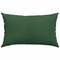 Cuscini da Divano 2 pcs Verde Scuro 50 x 30 cm Tessuto in Cords 42013650