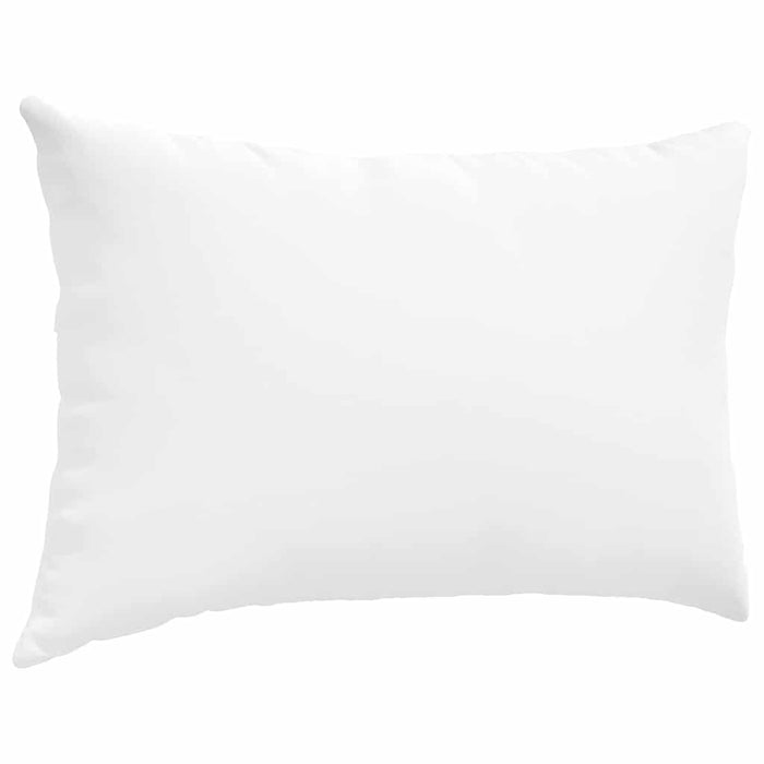 Cuscini da Divano 2 pz-Set di 2 Cuscini per Sofa Bianco 60 x 40 cm Tessuto