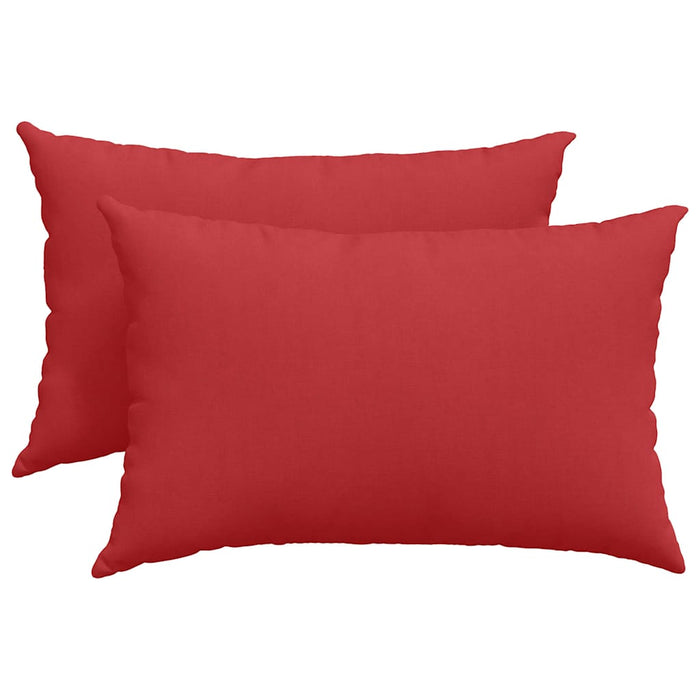 Cuscini da Divano 2 pcs Rosso 40 x 60 cm Tessuto 42013665