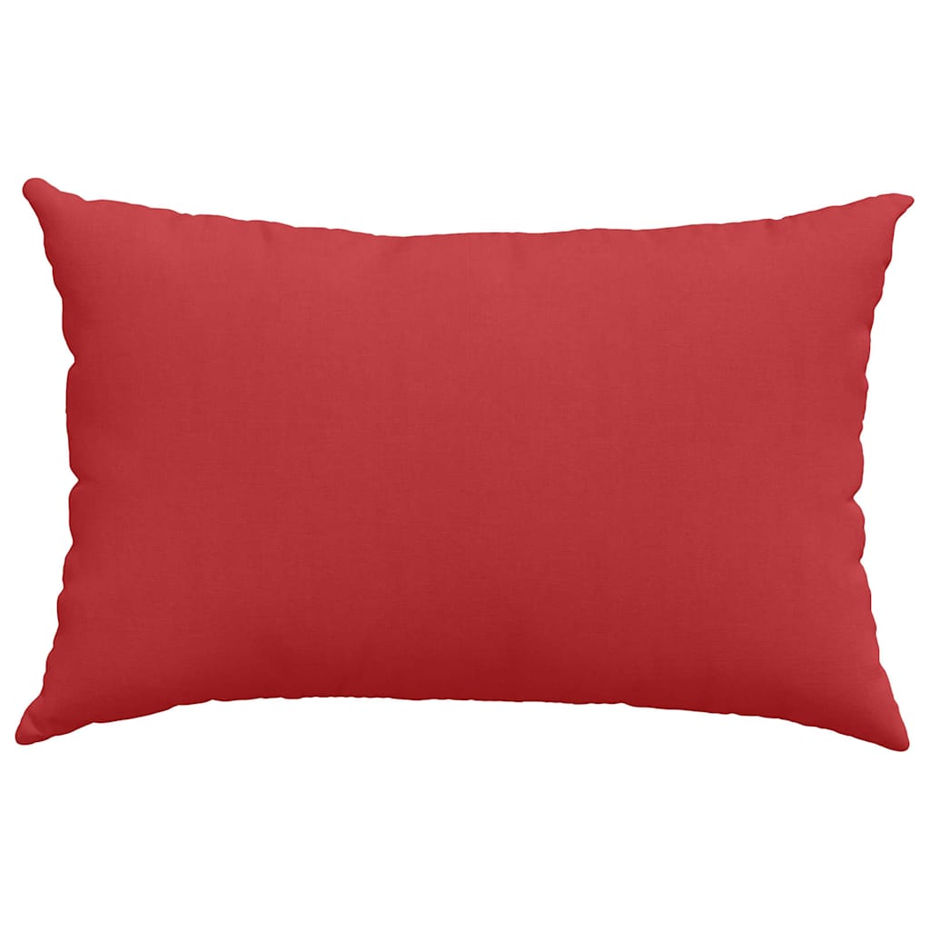 Cuscini da Divano 2 pz-Set di 2 Cuscini per Sofa Rosso 60 x 40 cm Tessuto