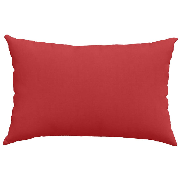 Cuscini da Divano 2 pz-Set di 2 Cuscini per Sofa Rosso 60 x 40 cm Tessuto
