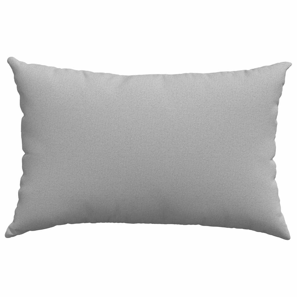 Cuscini da Divano 2 pz-Set di 2 Cuscini per Sofa Grigio Nuvola 60 x 40 cm Tessuto