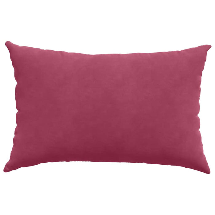 Cuscini da Divano 2 pz-Set di 2 Cuscini per Sofa Rosso Vino 60 x 40 cm Tessuto in Cords