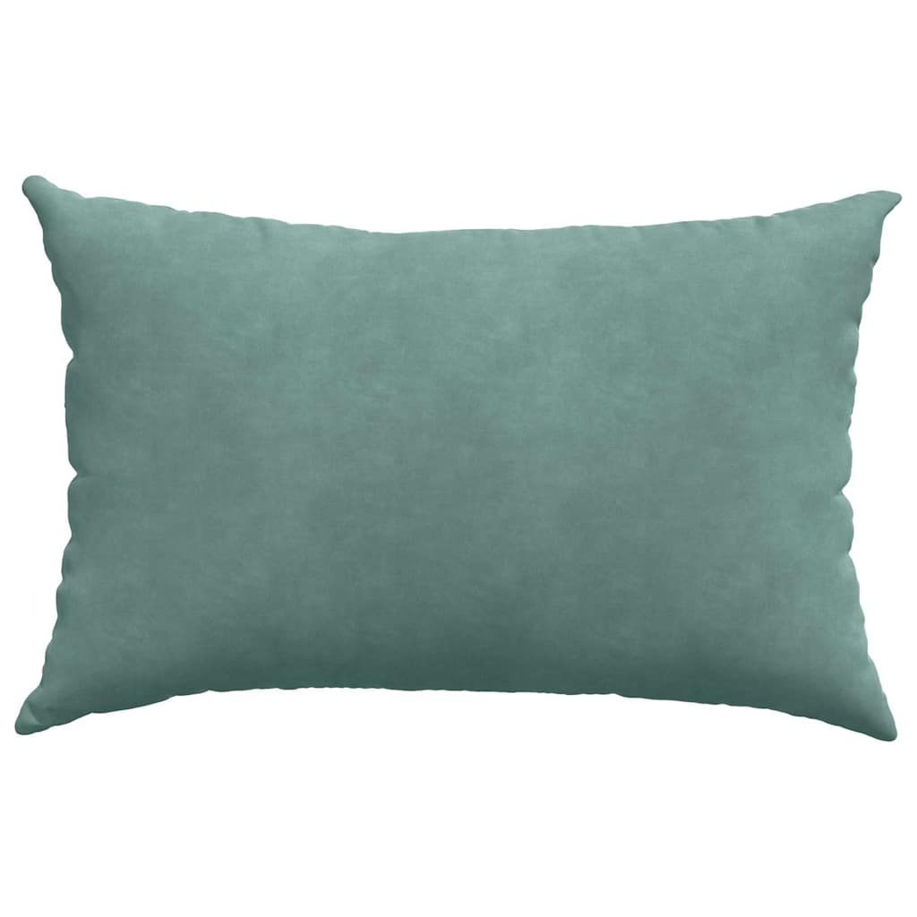 Cuscini da Divano 2 pcs Verde Mare 60 x 40 cm Tessuto in Cords 42013680