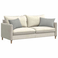 Cuscini da Divano 2 pz-Set di 2 Cuscini per Sofa Grigio chiaro 60 x 40 cm Tessuto 171752