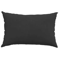 Cuscini da Divano 2 pz-Set di 2 Cuscini per Sofa Nero 60 x 40 cm Tessuto 135422