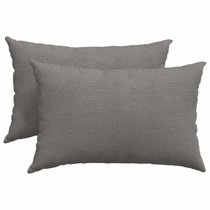 Cuscini da Divano 2 pz-Set di 2 Cuscini per Sofa Grigio chiaro 60 x 40 cm 558576