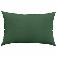 Cuscini da Divano 2 pcs Verde Scuro 60 x 40 cm Tessuto in Cords 42013693