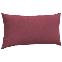 Cuscini da Divano 2 pz-Set di 2 Cuscini per Sofa Rosso Vino 80 x 40 cm Tessuto