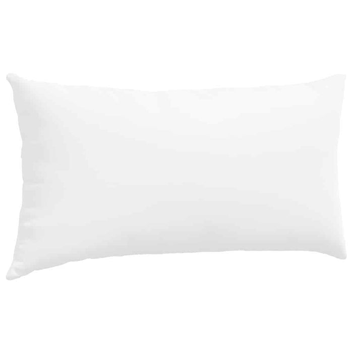 Cuscini da Divano 2 pz-Set di 2 Cuscini per Sofa Bianco 80 x 40 cm Tessuto