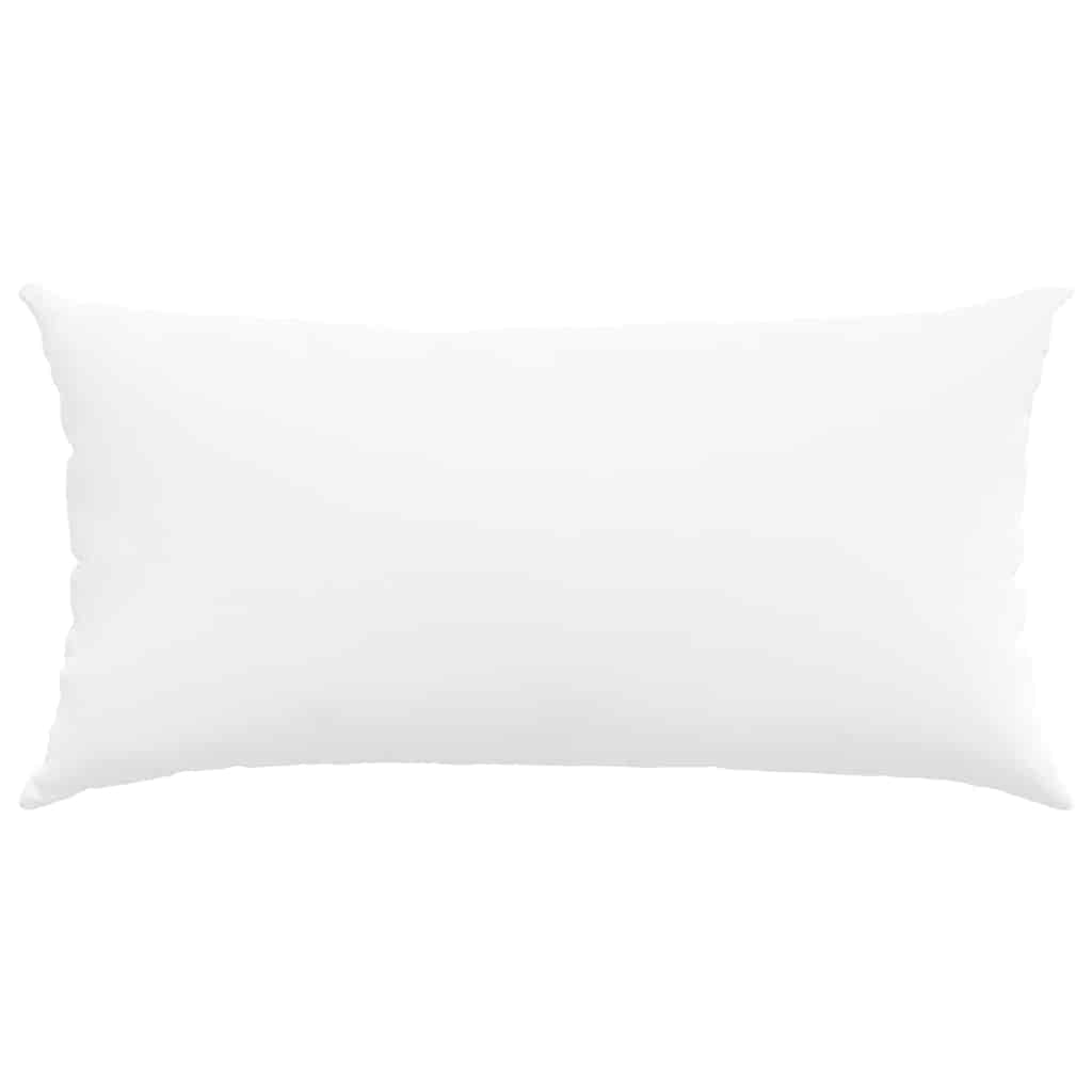 Cuscini da Divano 2 pz-Set di 2 Cuscini per Sofa Bianco 80 x 40 cm Tessuto