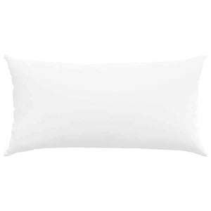 Cuscini da Divano 2 pz-Set di 2 Cuscini per Sofa Bianco 80 x 40 cm Tessuto