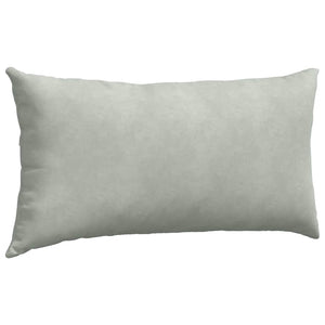 Cuscini da Divano 2 pz-Set di 2 Cuscini per Sofa Grigio chiaro 80 x 40 cm 332697