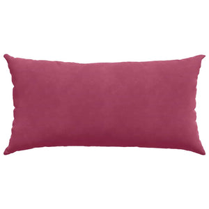 Cuscini da Divano 2 pz-Set di 2 Cuscini per Sofa Rosso Vino 80 x 40 cm Tessuto in Cords
