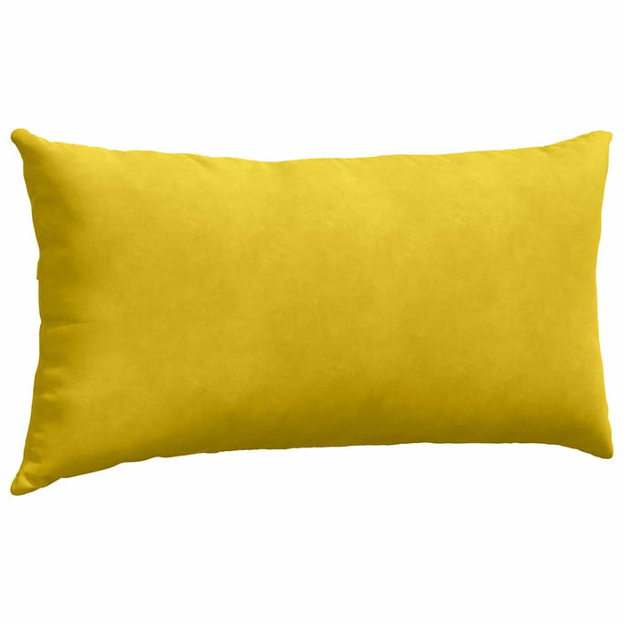 Cuscini da Divano 2 pcs Giallo 80 x 40 cm Tessuto in Cords 42013720
