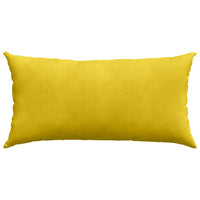 Cuscini da Divano 2 pcs Giallo 80 x 40 cm Tessuto in Cords 42013720