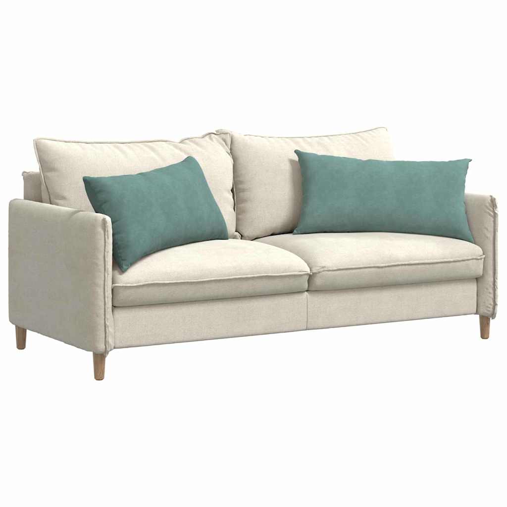 Cuscini da Divano 2 pz-Set di 2 Cuscini per Sofa Verde Mare 80 x 40 cm Tessuto in Cords