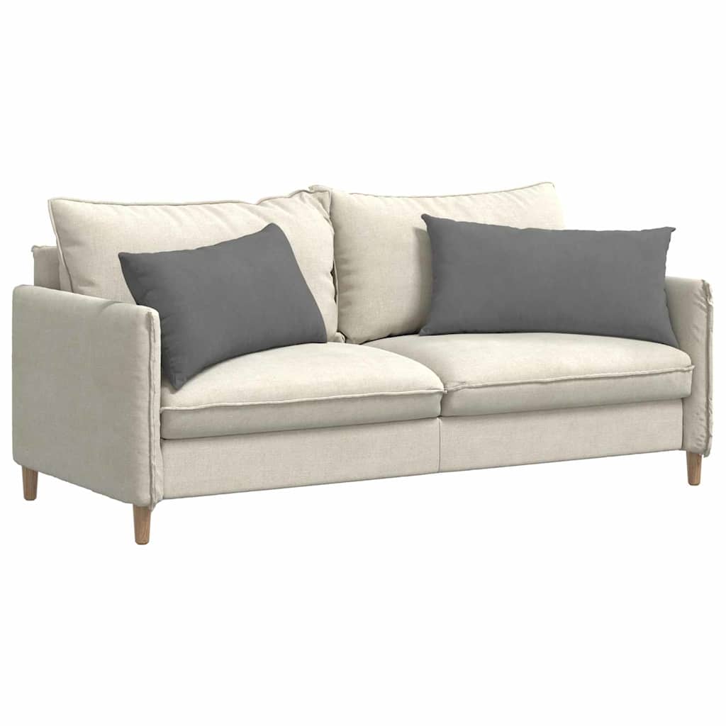 Cuscini da Divano 2 pz-Set di 2 Cuscini per Sofa Grigio scuro 80 x 40 cm Tessuto 505271
