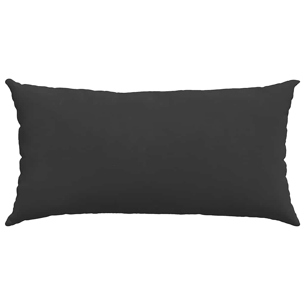Cuscini da Divano 2 pz-Set di 2 Cuscini per Sofa Nero 80 x 40 cm Tessuto 794518
