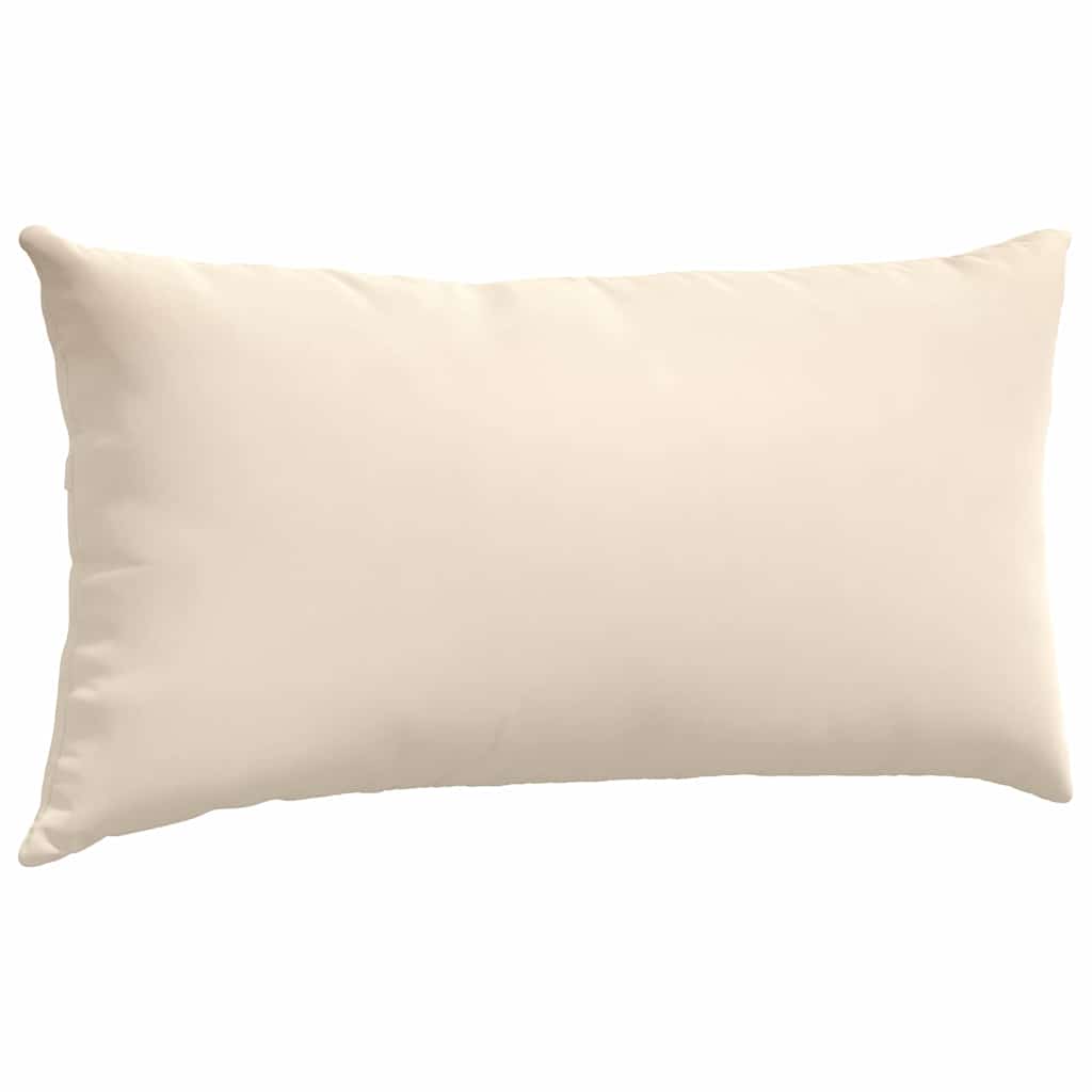 Cuscini da Divano 2 pz-Set di 2 Cuscini per Sofa Beige 80 x 40 cm Tessuto