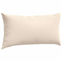 Cuscini da Divano 2 pz-Set di 2 Cuscini per Sofa Beige 80 x 40 cm Tessuto