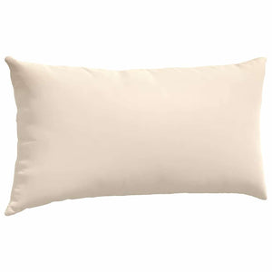 Cuscini da Divano 2 pz-Set di 2 Cuscini per Sofa Beige 80 x 40 cm Tessuto
