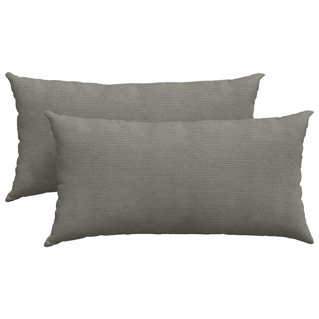 Cuscini da Divano 2 pcs Grigio chiaro 80 x 40 cm 42013731