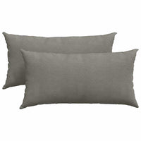 Cuscini da Divano 2 pz-Set di 2 Cuscini per Sofa Grigio chiaro 80 x 40 cm 276687