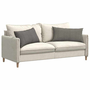 Cuscini da Divano 2 pz-Set di 2 Cuscini per Sofa Grigio chiaro 80 x 40 cm 276687