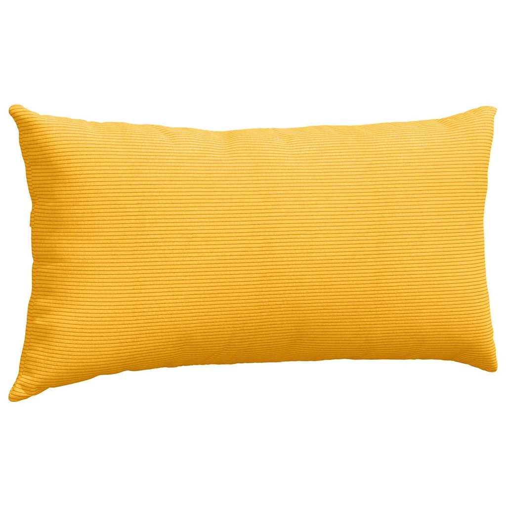 Cuscini da Divano 2 pz-Set di 2 Cuscini per Sofa Giallo Chiaro 80 x 40 cm