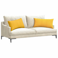Cuscini da Divano 2 pz-Set di 2 Cuscini per Sofa Giallo Chiaro 80 x 40 cm