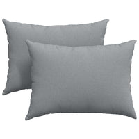 Cuscini da Divano 2 pz-Set di 2 Cuscini per Sofa Grigio chiaro 70 x 50 cm Tessuto 444502