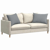 Cuscini da Divano 2 pz-Set di 2 Cuscini per Sofa Grigio chiaro 70 x 50 cm Tessuto 444502