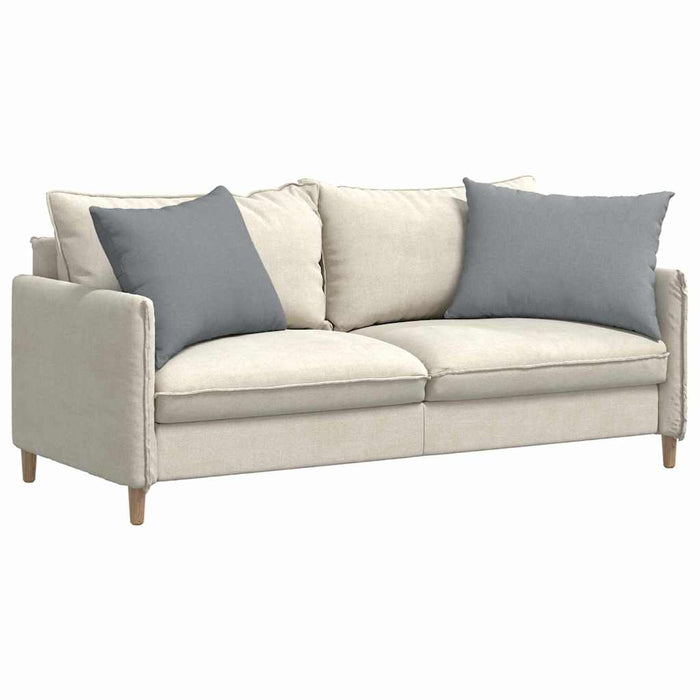 Cuscini da Divano 2 pz-Set di 2 Cuscini per Sofa Grigio chiaro 70 x 50 cm Tessuto 444502