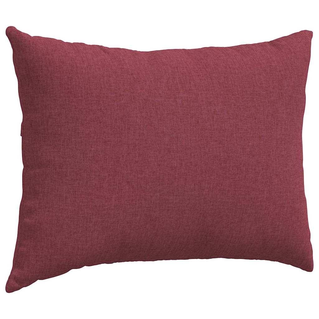 Cuscini da Divano 2 pz-Set di 2 Cuscini per Sofa Rosso Vino 70 x 50 cm Tessuto