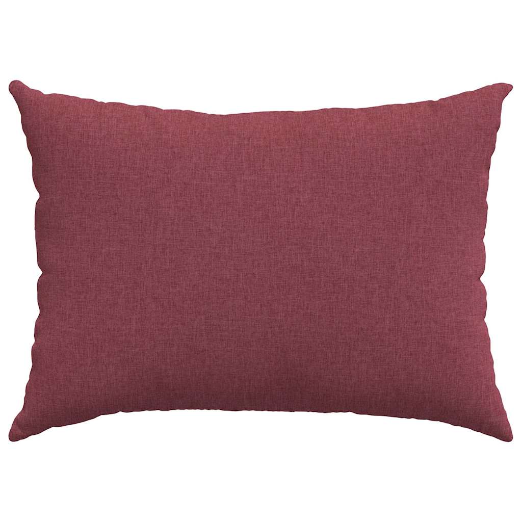 Cuscini da Divano 2 pz-Set di 2 Cuscini per Sofa Rosso Vino 70 x 50 cm Tessuto