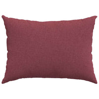 Cuscini da Divano 2 pz-Set di 2 Cuscini per Sofa Rosso Vino 70 x 50 cm Tessuto