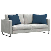 Cuscini da Divano 2 pz-Set di 2 Cuscini per Sofa Blu 70 x 50 cm Tessuto