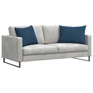 Cuscini da Divano 2 pz-Set di 2 Cuscini per Sofa Blu 70 x 50 cm Tessuto