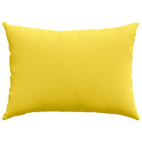 Cuscini da Divano 2 pz-Set di 2 Cuscini per Sofa Giallo Chiaro 70 x 50 cm Tessuto