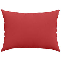 Cuscini da Divano 2 pz-Set di 2 Cuscini per Sofa Rosso 70 x 50 cm Tessuto