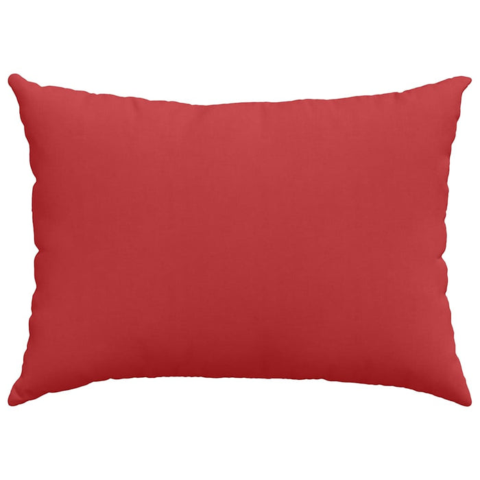 Cuscini da Divano 2 pz-Set di 2 Cuscini per Sofa Rosso 70 x 50 cm Tessuto